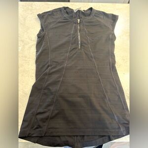 Athleta Charcoal Zip-Up Top